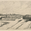 Bicêtre et les Hautes-Bruyères, par un temps de neige.