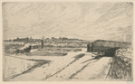 Bicêtre et les Hautes-Bruyères, par un temps de neige.