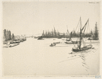 Vue de la Tamise (prise de Limehouse).