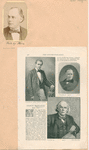 Charles Bradlaugh. Born 1833. [One picture and a book page with three portraits]