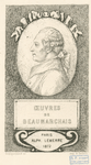 Beaumarchais, petit portrait-frontispice.