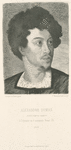 Alexandre Dumas, peint d'après nature à l'époque ou il composa Henri III, 1828.