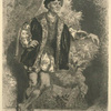 Fernand, grand troisième rôle du théâtre de Montparnasse, en costume de seigneur.