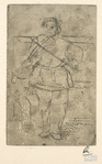 Croquis de Jacques Guichard, enfant, debout, jouant du violon.