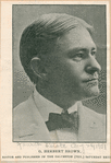 G. Herbert Brown. Editor and publisher of the Galveston (Tex.) Saturday Review