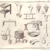 Funnels and containers.