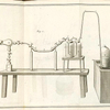 Illustration of equipment used for chemical processing.
