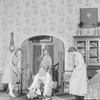 L to R: Margalo Gillmore (Jenny), Earle Larimore (George Callahan) on floor, Alfred Lunt (Babe Callahan), Philip Leigh (Ben McCobb) in doorway, and Clare Eames (Carrie Callahan).