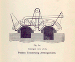 Enlarged view of the patent traversing arrangement.