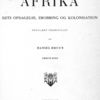 Afrika; dets opdagelse, erobring og kolonisation, title page