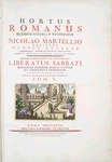 Hortus Romanus juxta systems Tournefortianum paulo [engrd. title page, V. 5]