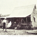 Sir Simeon Stuart in a Liberian village.