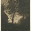 Paysage (Coucher de soleil), d'après Corot.