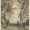 Paysage (ou Le cheval blanc), d'après Corot.