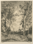 Paysage (ou Le cheval blanc), d'après Corot.