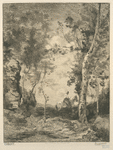 Paysage (ou Le cheval blanc), d'après Corot.