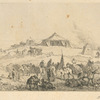 [Un camp en Algerie, d'après un croquis d'Horace Vernet.]