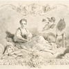La peinture, panneau allégorique d'après Chaplin.