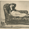 Jeune femme en costume espagnol (en travesti), d'après Edouard Manet.