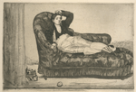 Jeune femme en costume espagnol (en travesti), d'après Edouard Manet.