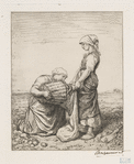 La récolte des pommes de terre [d'après Breton].