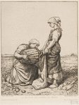 La récolte des pommes de terre [d'après Breton].