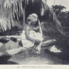 Woman making cotton thread.