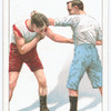 Ducking a left lead and countering at the body with the left.