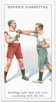 Avoiding right lead and cross-countering with the left.