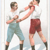 Guarding a left lead and countering with left at body.