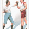 Stopping a left lead from outside and standing ready to cross-counter with the left at the body.
