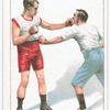 Improper left hand lead at the body and stop for same.