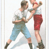 Side stepping a left lead and countering with left at the body.