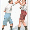 Guarding right lead at head with the left and being ready to counter at head or body with right.