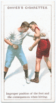 Improper position of the feet and the consequences when hitting.