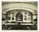 Lee's resting place in the Chapel of William and Mary College, Lexington, Va. : top centre, Jackson; left of door, Peale portrait of Geo. Washington as militia col. 1772 (?); right of door Lafayette in American uniform by C. W. Peale