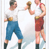 Stopping a left lead from outside and standing ready to cross-counter with the left at the body.