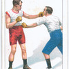Improper left hand lead at the body and stop for same.