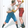 Side stepping a left lead and countering with left at the body.
