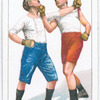 Avoiding a left lead at head and cross-countering with right upper cut.