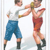 Guarding right lead at head from outside and countering with right at body.
