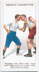 Stopping left hand body lead and being ready to counter with left at head or body.