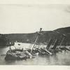 Wreck of  the Reina Mercedes near mouth of Santiago Harbor.