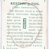 Kestrel's egg.