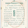 Wood pigeon's egg.