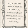 Maj. Gen. George Henry Marshall.