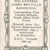 Maj. Gen. James Melville Babington.