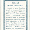 Arms of University of Oxford.