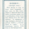 Borough arms, Derby.