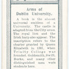 Arms of the University of Dublin.